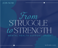 Strength Mental Health Facebook Post Design