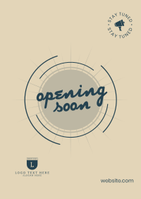 Simple Business Opening Soon Poster