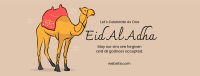 Eid Al Adha Camel Facebook Cover Image Preview