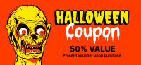 Zombie Head Gift Certificate Image Preview