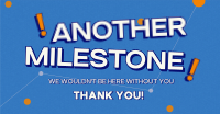 Minimalist Company Milestone Facebook Ad