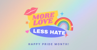 More Love, Less Hate Facebook Ad