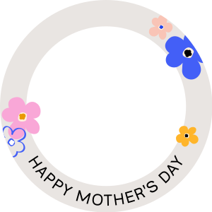 Mother's Day Colorful Flowers YouTube Channel Icon Image Preview