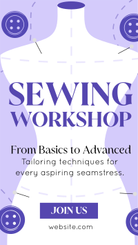 Sewing Workshop Instagram Story Design