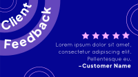 We Appreciate Your Feedback Animation