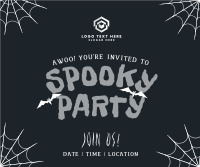 Haunted House Party Facebook Post Design