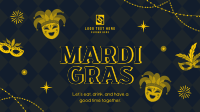 Mardi Gras Masquerade Facebook Event Cover