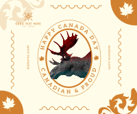 Canada Day Moose Facebook Post