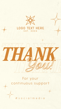 Simplistic Thank You Instagram Reel Image Preview