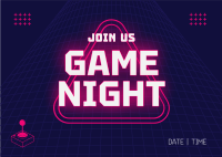 Game Night Postcard