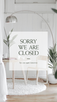 Sorry We Are Closed Facebook Story