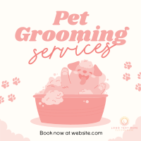 Dog Bath Grooming Instagram Post