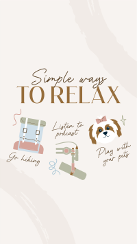 Cute Relaxation Tips TikTok Video