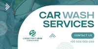 Minimal Car Wash Service Twitter Post