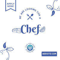 We are Hiring Chef Instagram Post