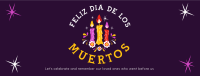 Candles for Dia De los Muertos Facebook Cover Image Preview