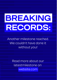 Minimalist Milestones Flyer