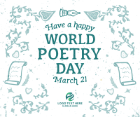 World Poetry Day Facebook Post