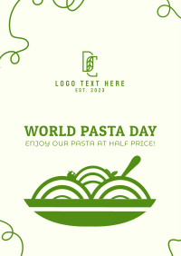 Tasty Pasta Vector Poster