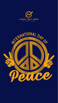 Peace Day Symbol Facebook Story