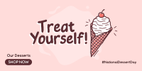 Treat Yourself! Twitter Post