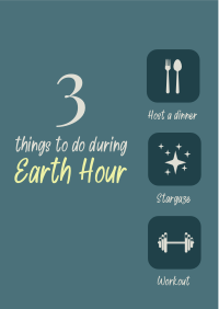 Earth Hour Activities Flyer