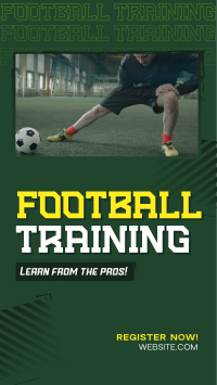 Football Camp Training Facebook Story Design