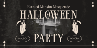 Modern Halloween Party Twitter Post