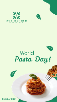 World Pasta Day Greeting Facebook Story