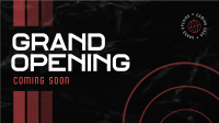 Abstract Shapes Grand Opening Facebook Event Cover