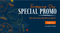 Hey it's Thanksgiving Promo Facebook Event Cover