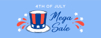 Festive Sale for 4th of July Facebook Cover