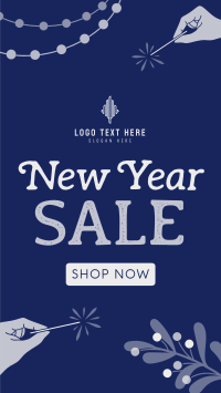 Rustic New Year Sale Facebook Story