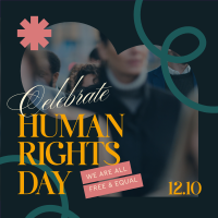 Celebrating Human Rights Instagram Post