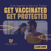 Simple Hepatitis Vaccine Awareness Instagram Post