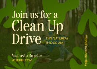 Clean Up Drive Postcard