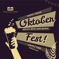 Oktoberfest Beer Promo Linkedin Post