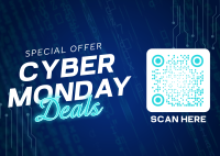 Cyber Monday Deals Postcard Design