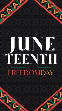 Juneteenth Freedom Revolution Facebook Story