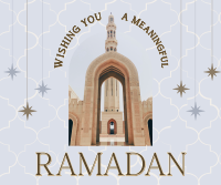 Greeting Ramadan Arch Facebook Post