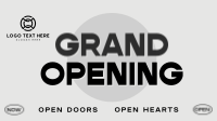 Minimalist Grand Opening Animation