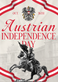 Elegant Austrian Independence Poster