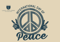 Peace Day Symbol Postcard