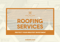 Roofing Service Investment Postcard Design