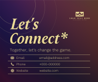 Modern Connect With Us Facebook Post