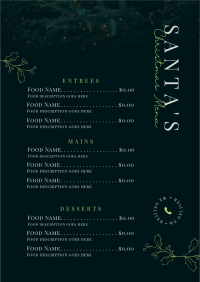 Food Menu example 4