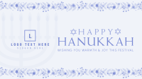 Floral Hanukkah Facebook Event Cover