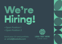 Agnostic We're Hiring Postcard