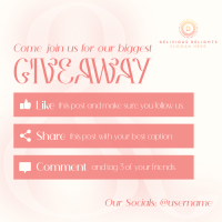 Wispy Vibrant Giveaway Linkedin Post