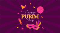 Purim Celebration Facebook Event Cover